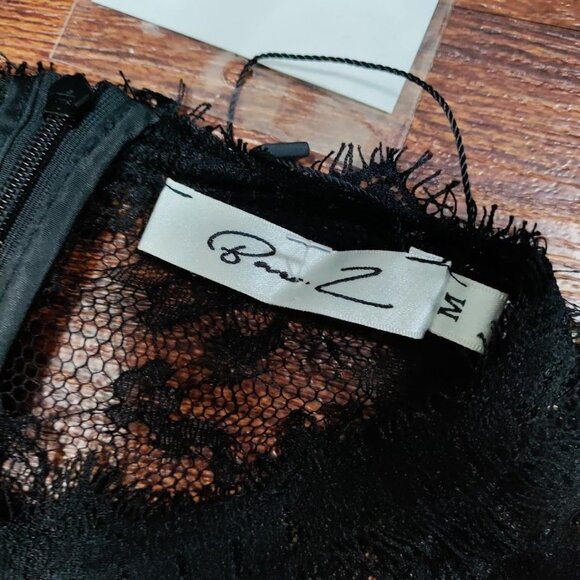 Bare.Z Black Whimsygoth Sheer Rocker Witchy Tulle Black Embelished Dress M, NWT - Picture 8 of 13